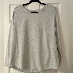 Talbots silver glitter tee shirt